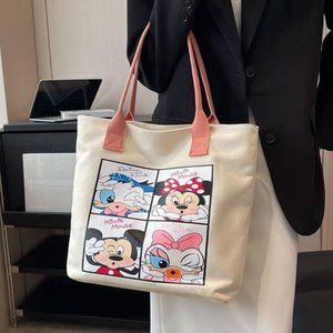 Book Bag Large Capacity Minnie One Shoulder Commuter Tote Bag